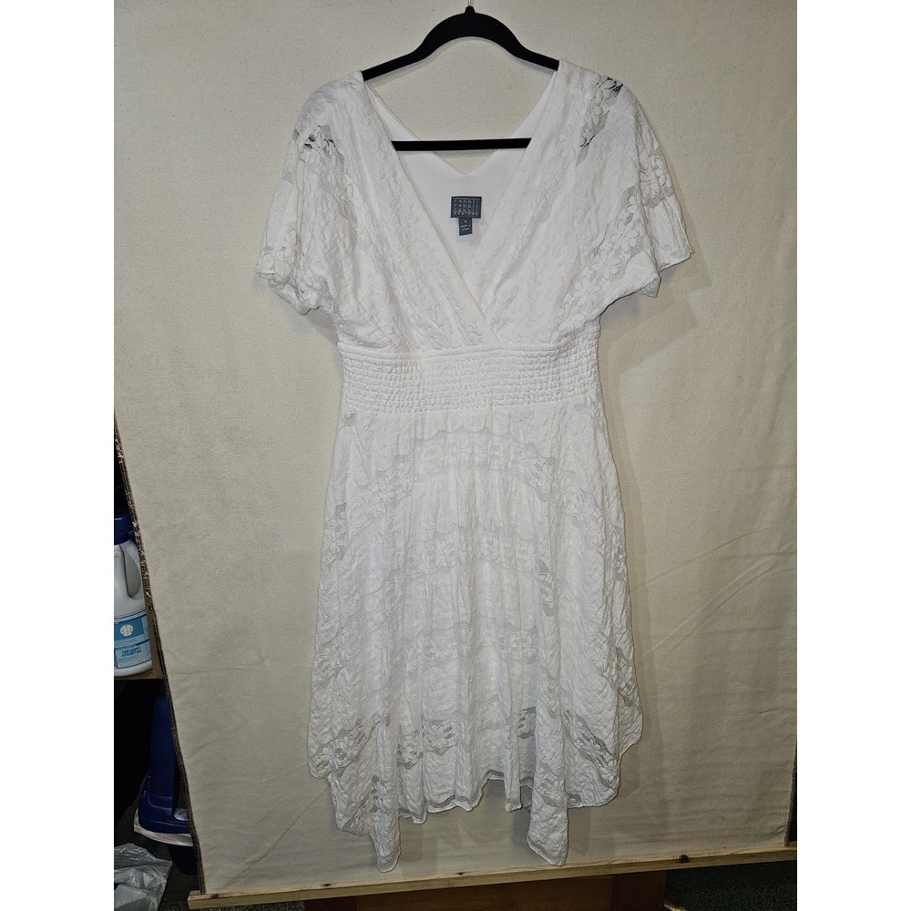 Rabbit Rabbit Designs Women's Dress Size 8 White‎ Cottage Core Fairy  Dress Lase